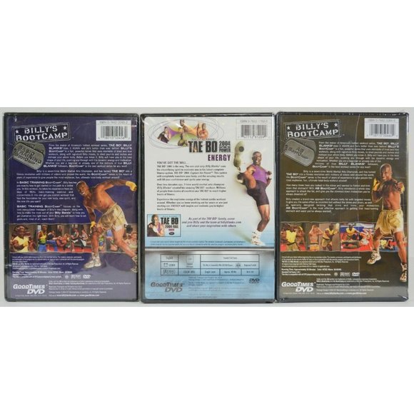 Lot of 3 Billy Blanks Workout DVDs: Basic Training Bootcamp, Ab Bootcamp, Energy - Picture 2 of 6